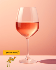 Yellow Tail Rosé 12.0% ABV - 125ml Glass